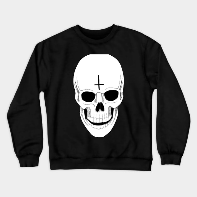 Handsome skull Crewneck Sweatshirt by TuaPortal